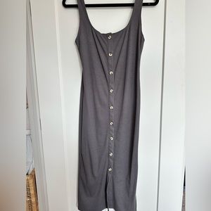 Ribbed Grey Sophie Rue Dress